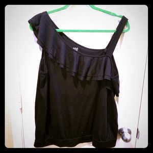 Cute One Shoulder Tank Top by a.n.a.